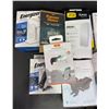 Image 2 : Group of various NEW smartphone car mounts, bike mounts, phone glass protectors, etc...