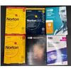 Image 1 : Group of 6 various NEW internet security subscription licenses including - Norton 360, ESET smart se