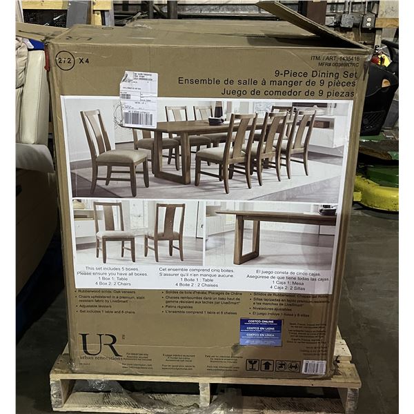 9 Piece Dining Set (missing 2 chairs)