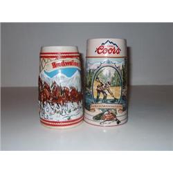 BUDWEISER & COOR BEER STEIN