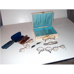 CELLULOID PHOTO BOX & EYE GLASSES