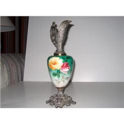 ANTIQUE FLOWERED  URN