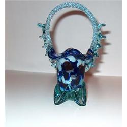 ITALIAN GLASS BASKET