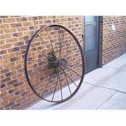 IRON WHEEL WITH SPOKES