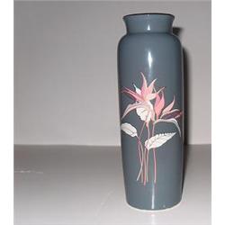 GREY VASE MARKED SHADDY , JAPAN