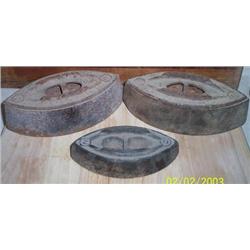 CAST IRON CLOTHES IRONS (3)