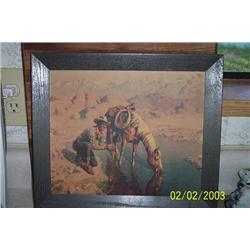 HORSE AND RIDER PRINT