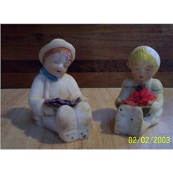 BOY AND GIRL WITH FLOWER, ELF SHAKER WITH CORK