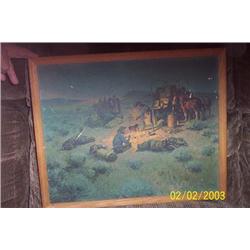 CHARLIE DYE ORIGINAL PRINT ON LINEN CANVAS