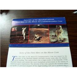 FIRST MEN ON THE MOON $5 COMMEMORATIVE COIN