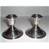 Image 1 : PAIR SILVER CANDLEHOLDERS