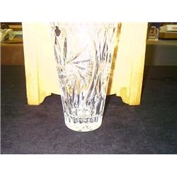 CUT GLASS VASE