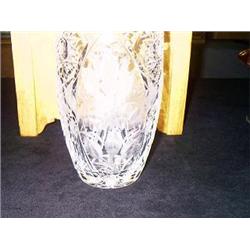 CUT GLASS VASE