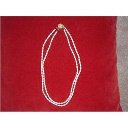 REAL PEARLS  (DOUBLE NECKLACE)