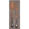 Image 1 : WOOD/STERLING SILVER SALAD UTENSILS