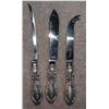 Image 1 : 3 STERLING SILVER KNIVES