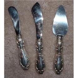 3 STERLING SILVER SERVING UTENSILS