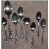 Image 1 : 8 STERLING SILVER SPOONS