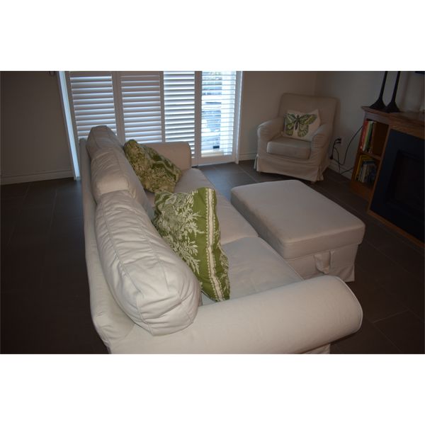 Couch, Chair & Ottoman