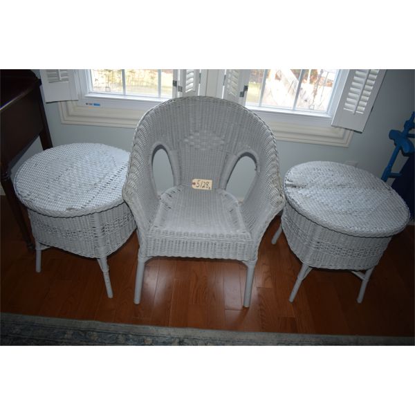Wicker Tables & Chair