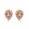 Image 1 : 3.08ct Morganite 14 K Rose Gold Earrings