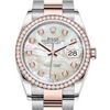 Image 1 : Rolex 36MM Datejust SS/RG With Diamond Bezel Model # 126281RBR