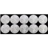Image 1 : 10 AMERICAN EAGLE 1 OZ SILVER COINS