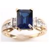Image 2 : 10KT YELLOW GOLD AND SAPPHIRE RING SIZE 6 3 GR