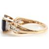 Image 4 : 10KT YELLOW GOLD AND SAPPHIRE RING SIZE 6 3 GR