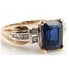 Image 7 : 10KT YELLOW GOLD AND SAPPHIRE RING SIZE 6 3 GR