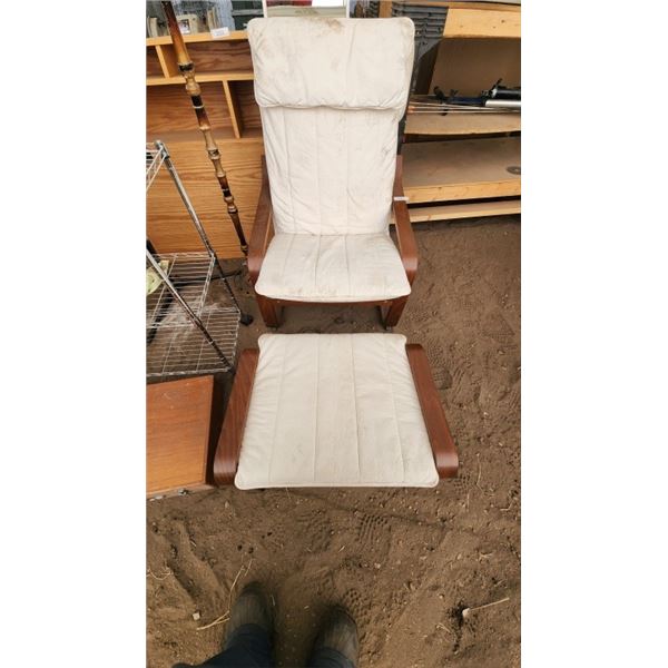 Ikea lounge chair w/ footrest