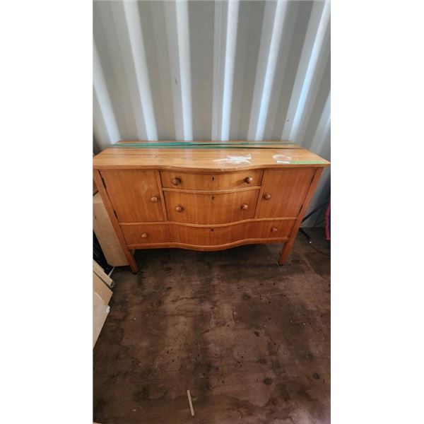 Antique Wooden dresser 52Wx22Dx37H