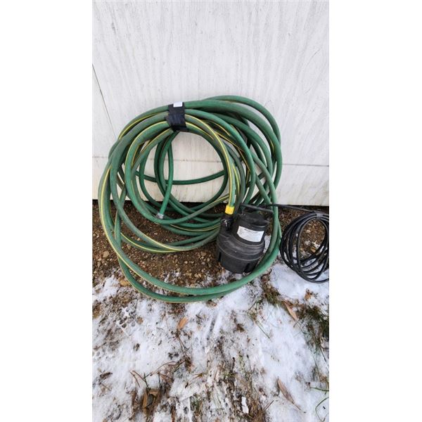 Mastercraft sump pump with hose