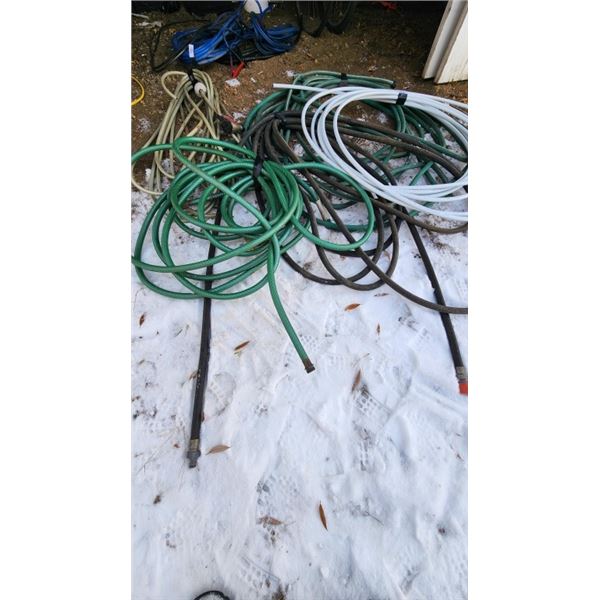 Garden hoses, pex tubing