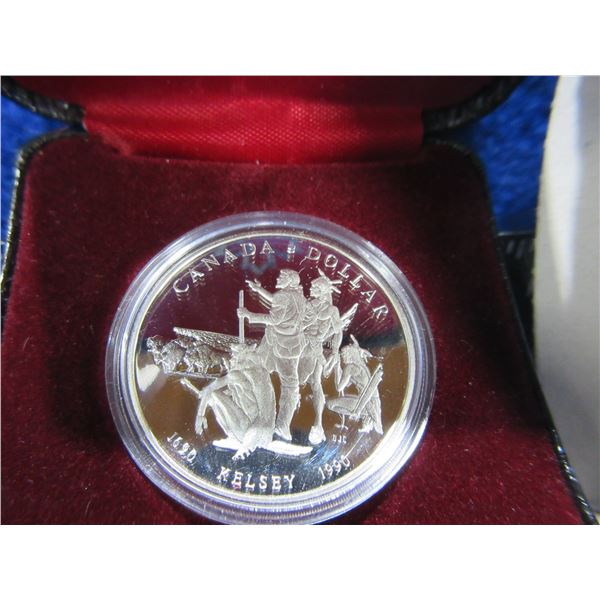 1990 Canadian .500 Silver Dollar 300th Anniversary