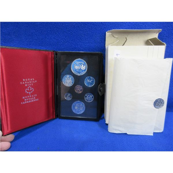 1974 Canadian Double Strike 7 Proof Set with .500 Silver Dollar