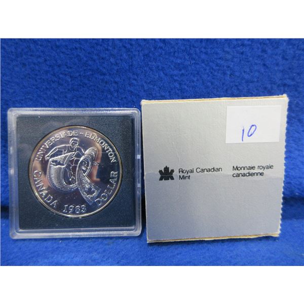 1983 Canadian .500 Silver Dollar - Universiade Edmonton