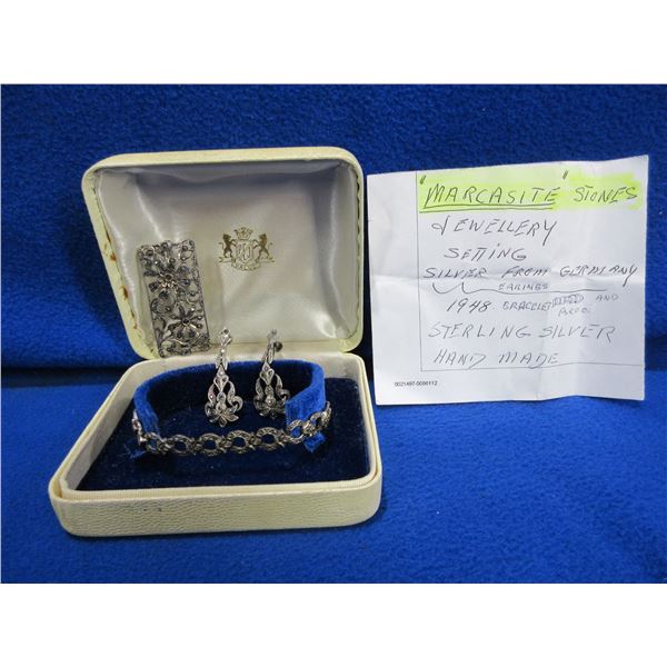 Vintage 1948 Sterling Silver Jewelry - Handmade in Germany