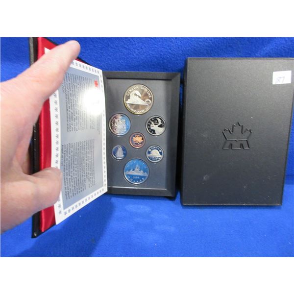 1986 Canadian 7 Coin Proof Set with .500 Silver Dollar