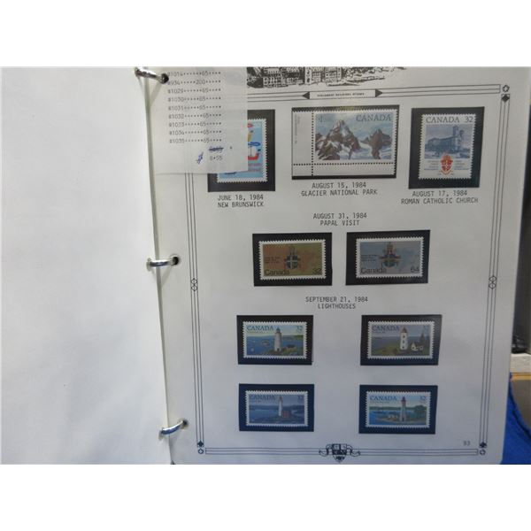 Canada Parliament Stamp Album 1983-1990