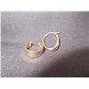Image 2 : Gold Loop Earrings, 10 Karat, 3.5 Grams Total Weight