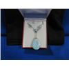 Image 1 : Caribbean Larimar 20" Pendant Necklace