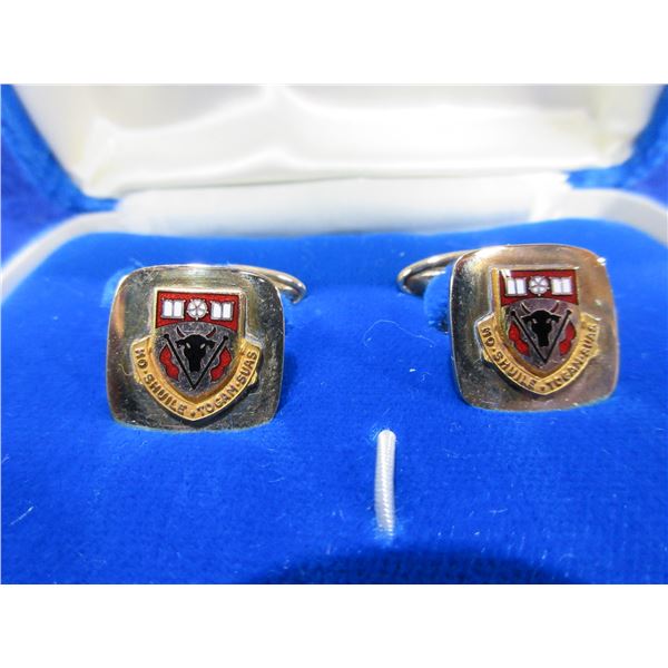 Vintage Cufflinks - University of Calgary - 10 Karat Gold