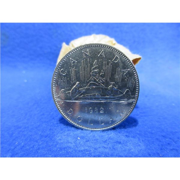 1982 Canadian $1 Coins - Roll of 18