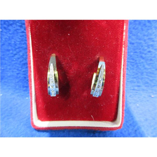 Gold Loop Earrings - 14 Karat - 4.3 Grams Total Weight