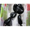 Image 2 : Black Onyx 28" Necklace - 92 Grams Total Weight