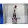 Image 3 : Pendant & Earrings - .925 Silver - Genuine Gemstone