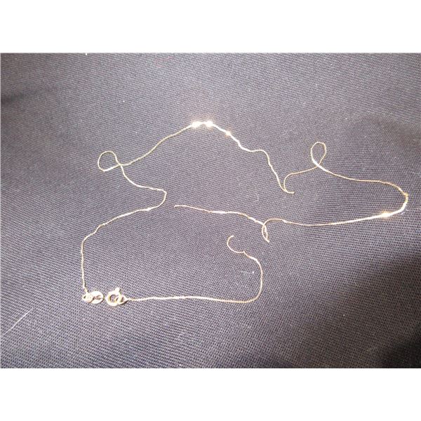 18" Gold Chain 10 Karat - Broken - 1.3 Gram Total Weight