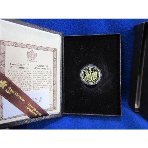 1983 Canadian $100 Gold Coin - 22 Karat