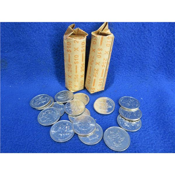 97 Canadian Quarters - Assorted Commemorative Issues